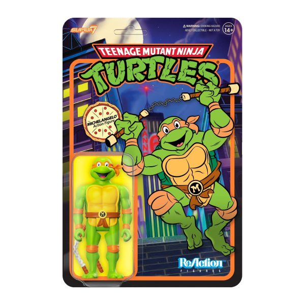 Teenage Mutant Ninja Turtles ReAction Wave 7 - Michelangelo Toon Hot on Sale