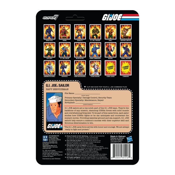 G.I. Joe ReAction Figures Wave 2 - Blueshirt Beard (Pink) Hot on Sale - Image 3