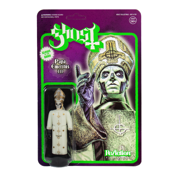 Ghost ReAction Figure - Papa Emeritus III (Glow in the Dark) Online