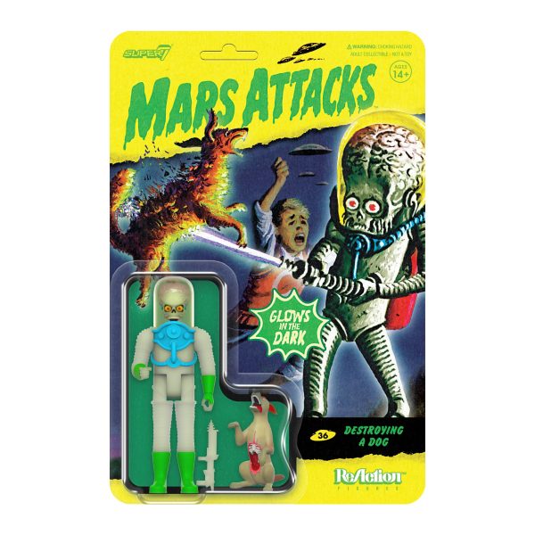 Mars Attacks ReAction Wave 2 - Destroying a Dog (Glow) Online