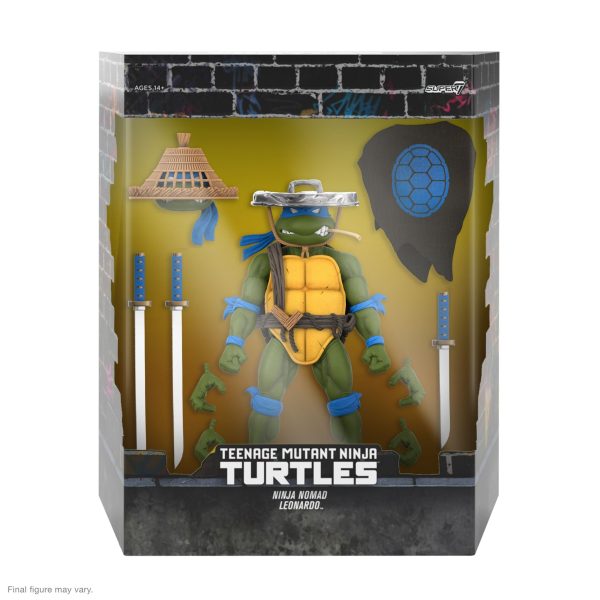 Teenage Mutant Ninja Turtles ULTIMATES! Wave 11 - Rat King, Rapper Mike, Ninja Nomad Leonardo & Foot Soldier (Battle Damaged) Online Hot Sale - Image 5