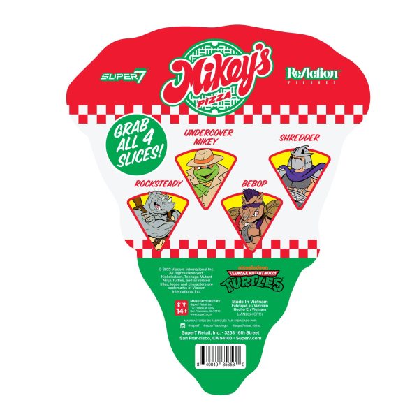 Teenage Mutant Ninja Turtles ReAction Figures Wave 10 - Rocksteady (Weird Pizza To Go) For Discount - Image 4