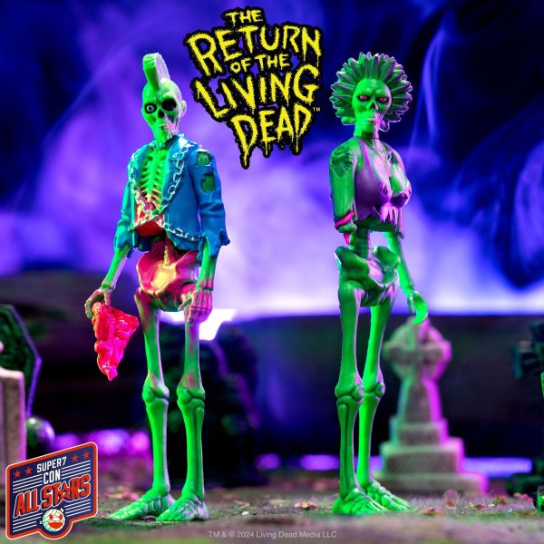 Return of the Living Dead ReAction Figures Wave 3 - Poster Zombies (Blacklight) Online Hot Sale - Image 2