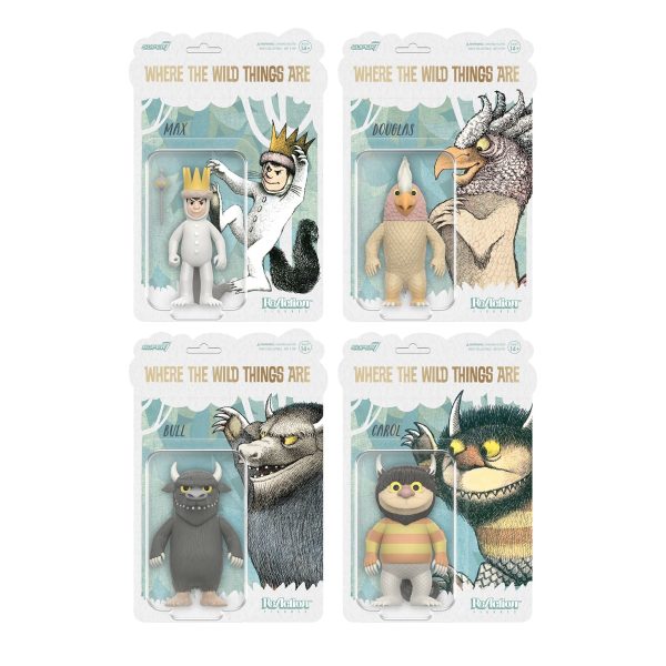 Where The Wild Things Are ReAction Figures Wave 01 - Max, Carol, Bull, & Douglas Online now