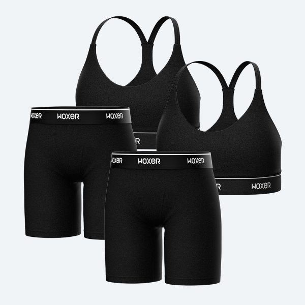 Biker High Waisted & Icon Bundle 4-Pack Online now - Image 2
