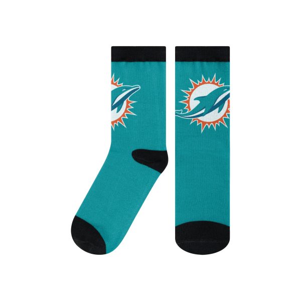 Miami Dolphins NFL Primetime Socks Hot on Sale - Image 2