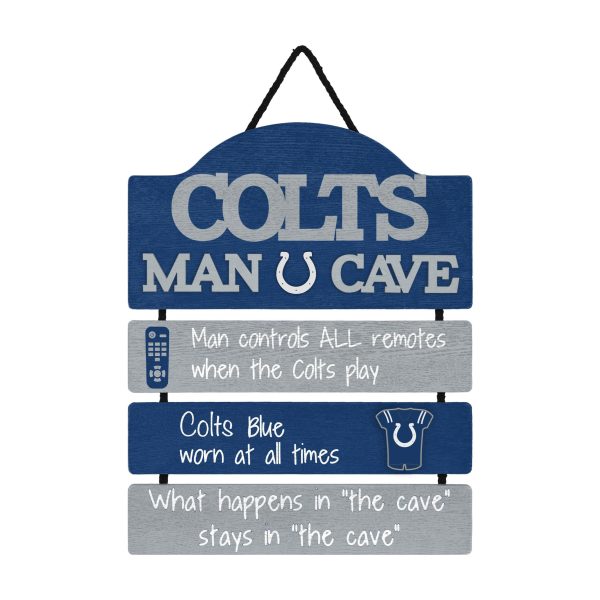 Indianapolis Colts NFL Mancave Sign Hot on Sale
